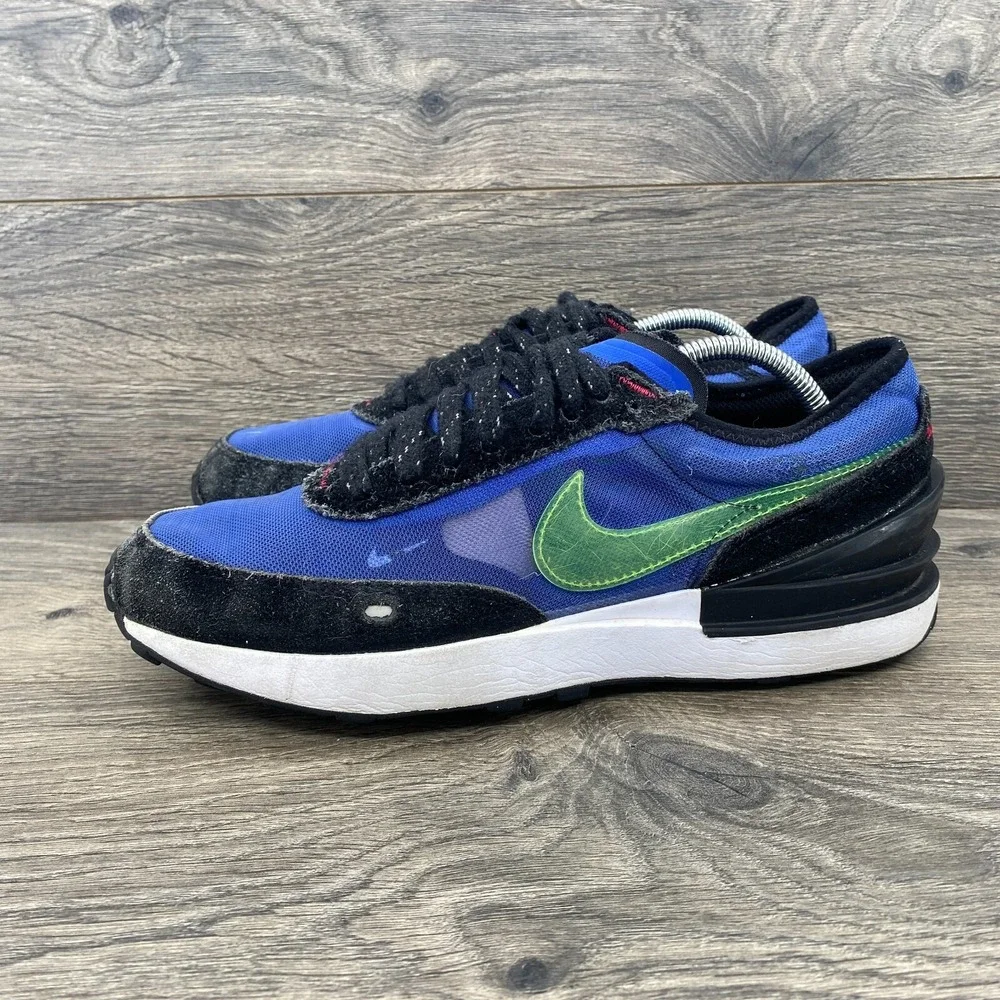 Nike Waffle One Athletic Sneakers Shoes Size 6Y Youth Boy's Blue Volt DV2235-400